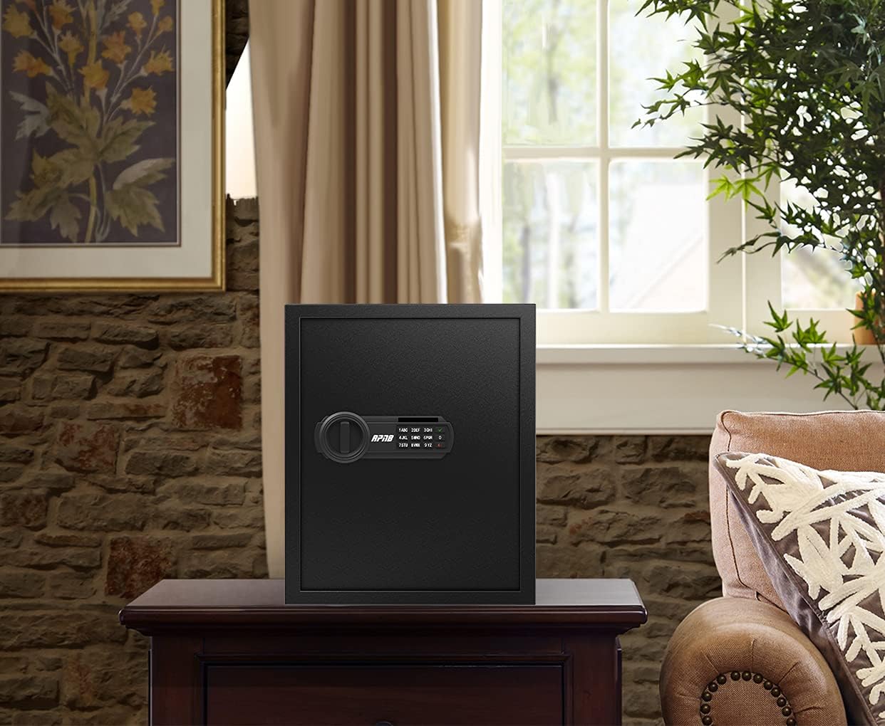 RPNB Deluxe Safe and Lock Box,Money Box,Digital Keypad Safe Box,Steel Alloy Drop Safe, Keypad Lock,Perfect for Home Office Hotel Business Jewelry Gun Cash Use Storage,1.52 Cubic Feet - - 