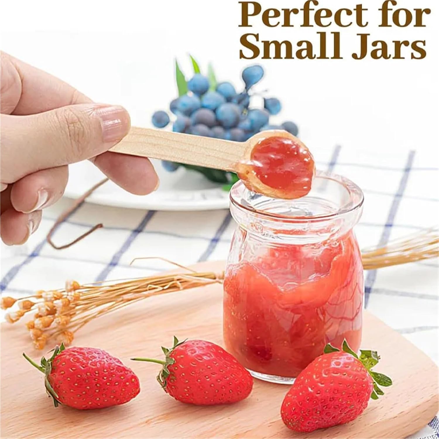 40/80pcs Small Bath Salt Spoon Candy Powder for Spice Jars Seasoning Honey Coffee(40pcs)