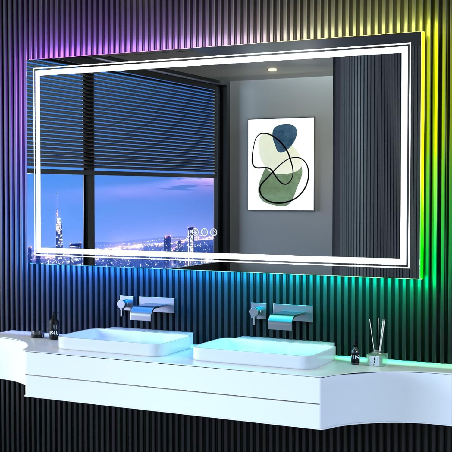 Snowdool LED Mirror with RGB