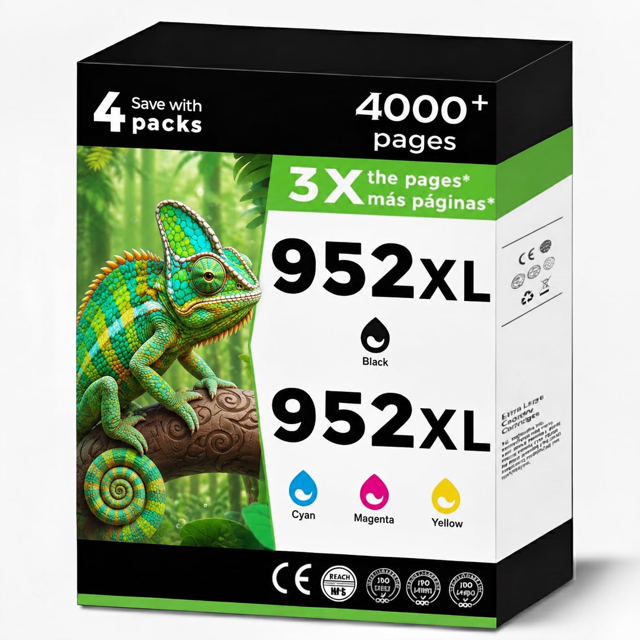 Photo 1 of FAHESEIN 952XL Ink Cartridges, 4-Pack