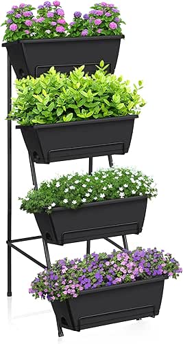 OYEAL Raised Garden Bed 4 Tier Vertical Garden Planters Indoor