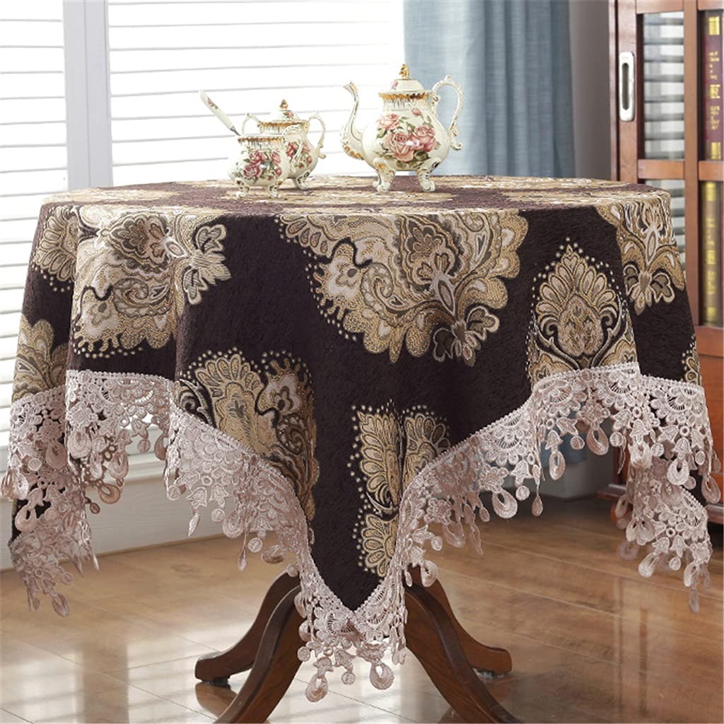 Nappe de table ronde en tissu pour vos repas de famille chaleureux