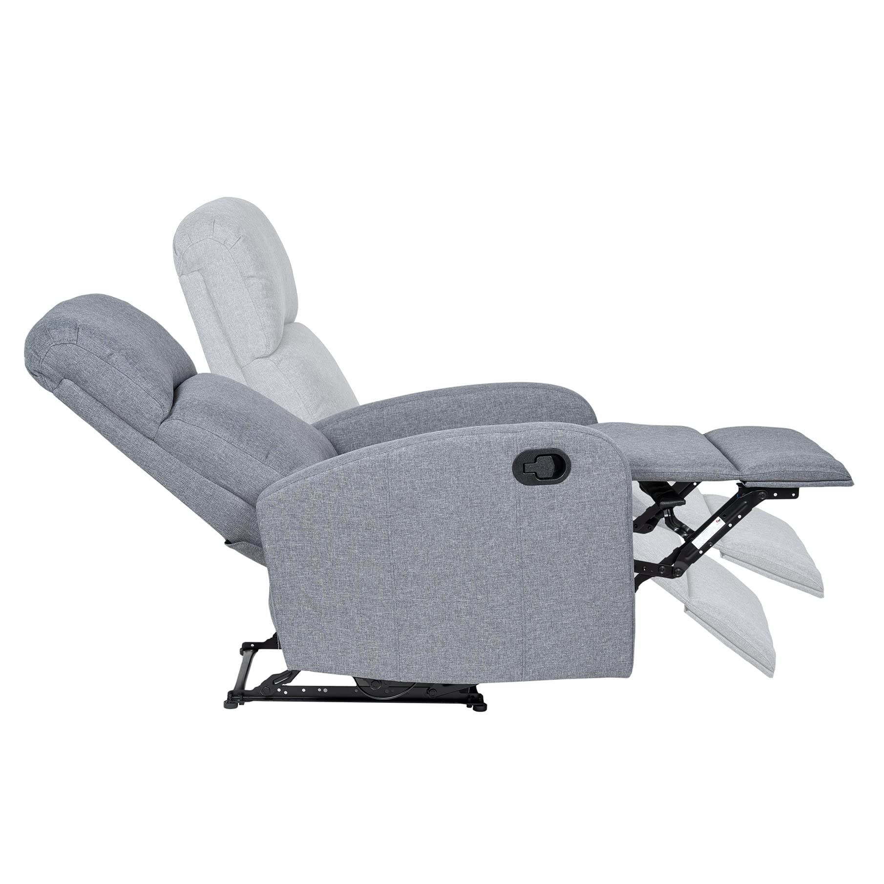 Gremium Poltrona Relax Reclinabile a Letto Con Seduta Ergonomica In Tessuto, Schienale Regolabile e Doppio Cuscino Per Arredo Salotto, Soggiorno e Ufficio