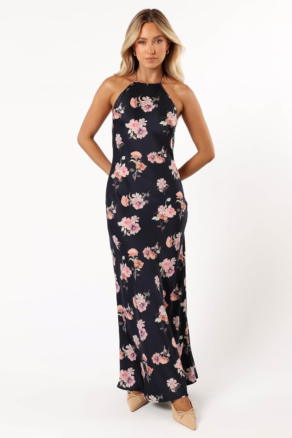 Petal & Pup Womens Hadley Halterneck Maxi Dress - Image 6
