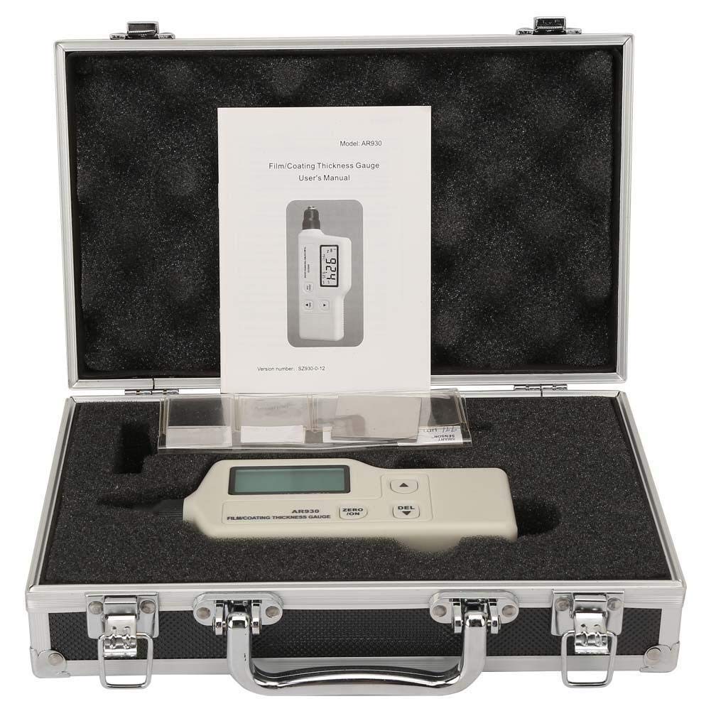 Digitale Portatile ad Alta precisione Misuratore di Spessore Rivestimento AR930 Rivestimento Digitale Vernice Professionale for la misurazione dei Dati Intervallo Misurazione 0~1800um