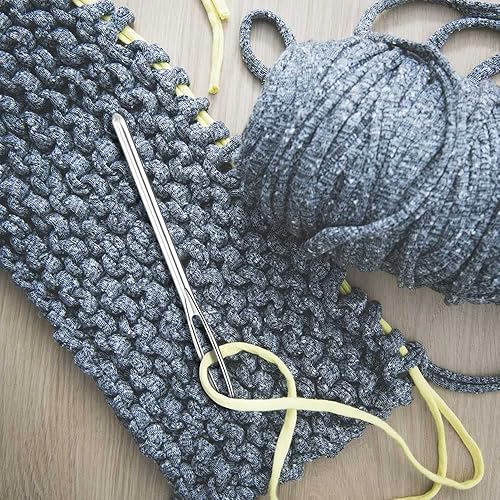 Miniatura 5 de 35 agujas romas de ojo grande, agujas de hilo de acero inoxidable de 7 tamaños, agujas de coser grandes para coser a mano, manualidades, tejer,