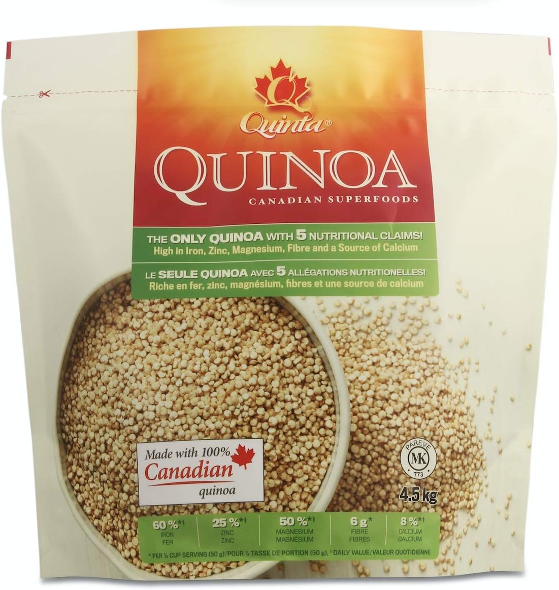 Quinoa Gluten Free, Quinta Quinoa, High Iron Foods, 100 Whole Grain