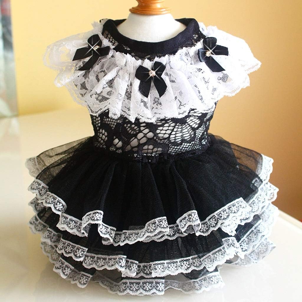 Pet Clothes Dog Dress for Dogs Crystal Skirt Summer Princess Dog Wedding Dresses York Clothes Dogs Skirts Pet Cats Girl (Size : X-Large) (XX)