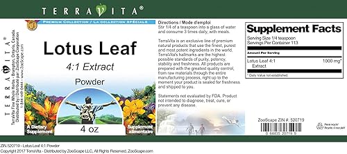 Miniatura 3 de Hoja de loto 41 Polvo (4 oz, ZIN 520719)