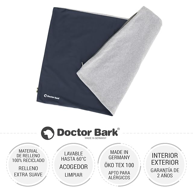 Foto 2 de 8 de Doctor Bark GreenLabel Country - Funda para cojín para perros Country M, superficie de descanso de forro…