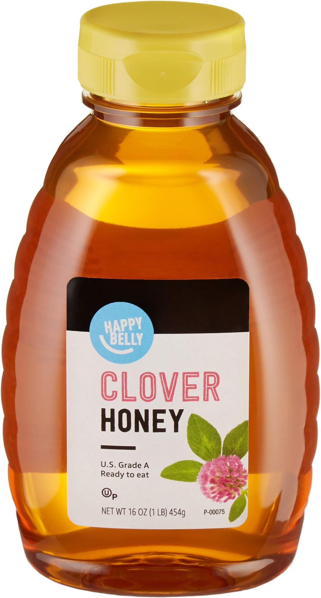 Amazon Brand - Happy Belly Clover Honey, 1 pound (Pack of 1) (Previously Solimo)