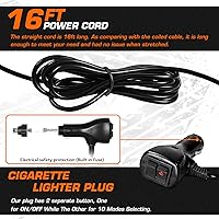 Vista 4 de LINKITOM 2 luces LED giratorias estroboscópicas, 12V-24V ámbar 40 luces intermitentes intermitentes de seguridad intermitentes con magnético