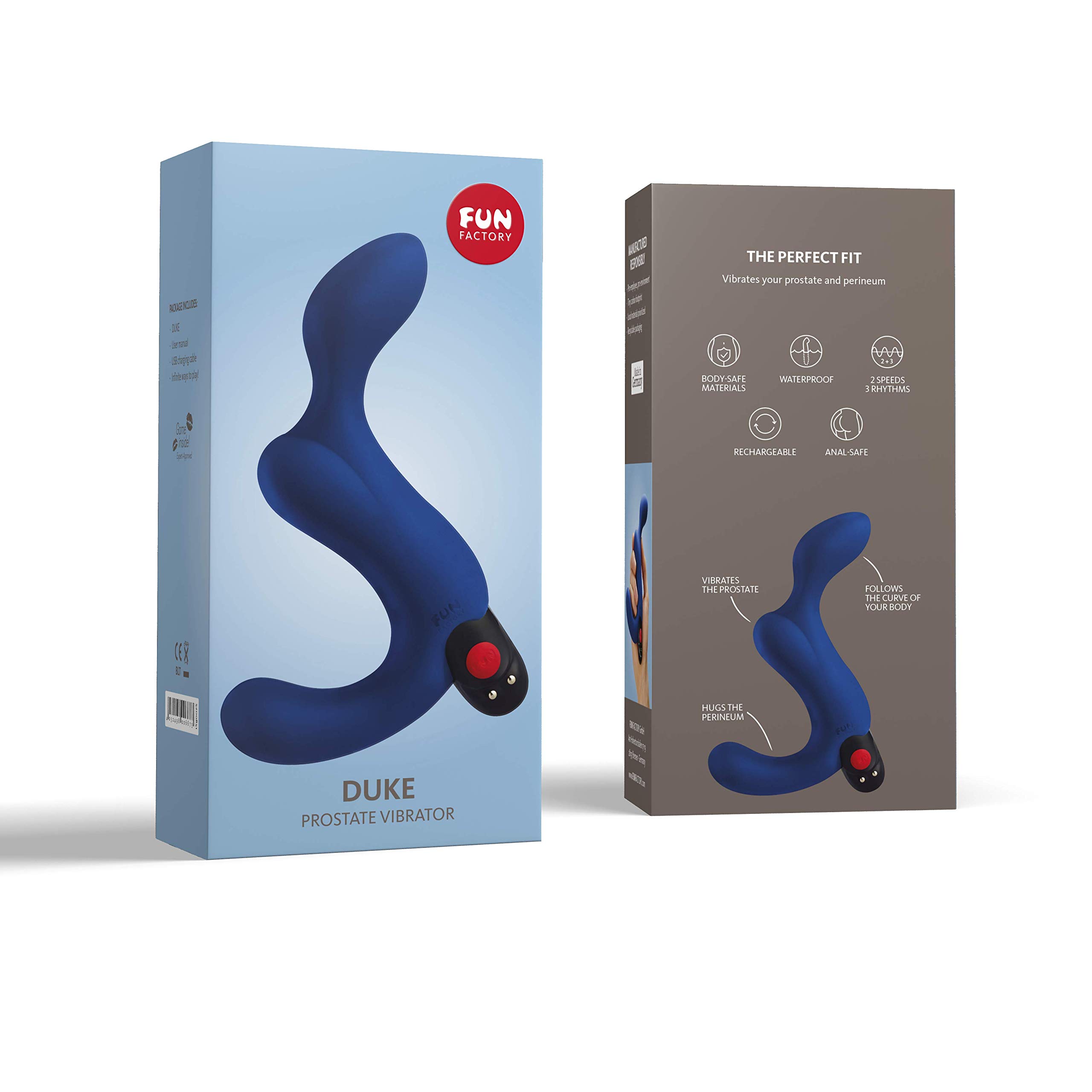 duke prostata vibrator C-Ring elastisch dank Silikon, dehnbar durch TPR