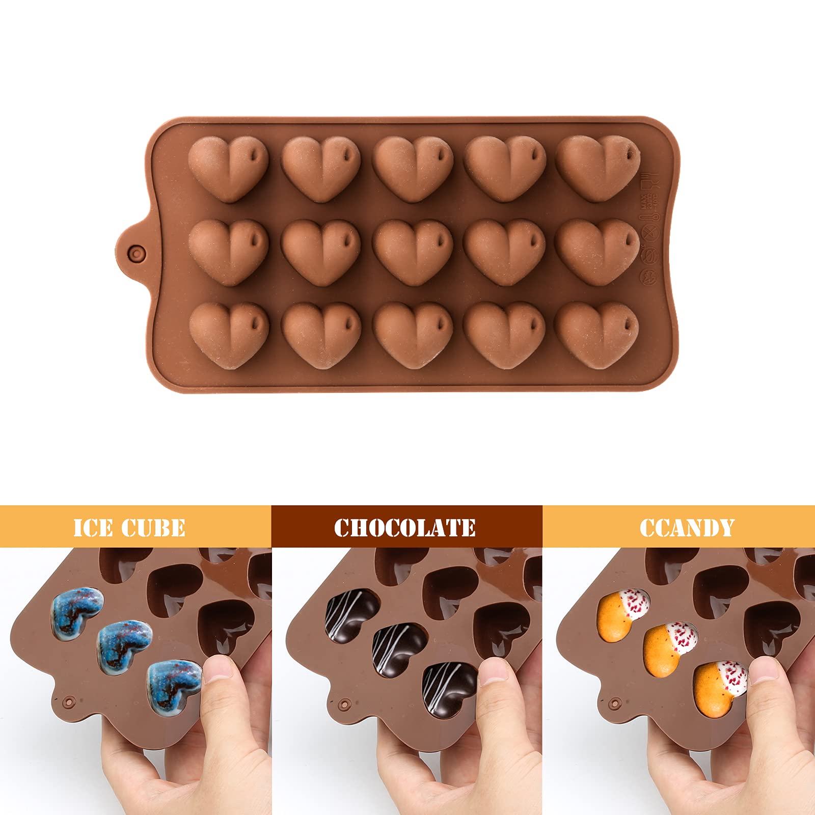 Moule En Silicone 3D Coquillage - 21,3x12,1x2 Cm - Qualité Alimentaire, Sans BPA - Pour Chocolat, Mousse, Gelée