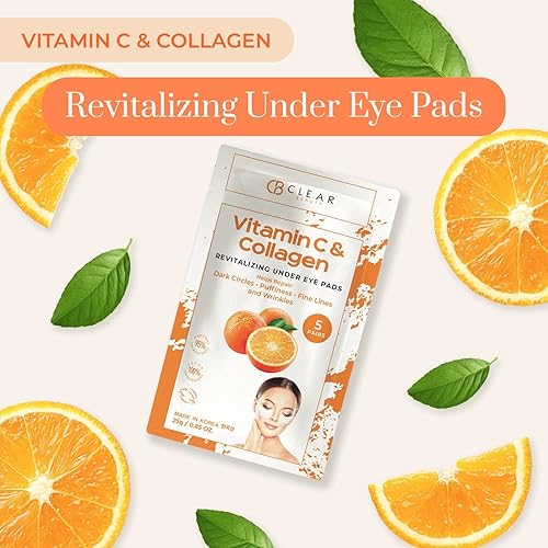 Miniatura 7 de Clear Beauty Parches para debajo de los ojos con vitamina C y colágeno (anteriormente Clair) Disminuye las ojeras y la hinchazón, almohadillas para