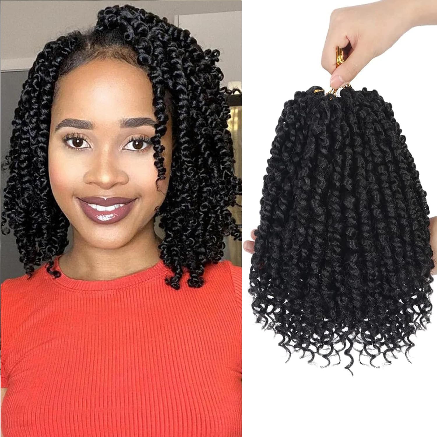 Amazon.com : Nice One Pre-Twisted Passion Twist Hair, 8 Packs 112