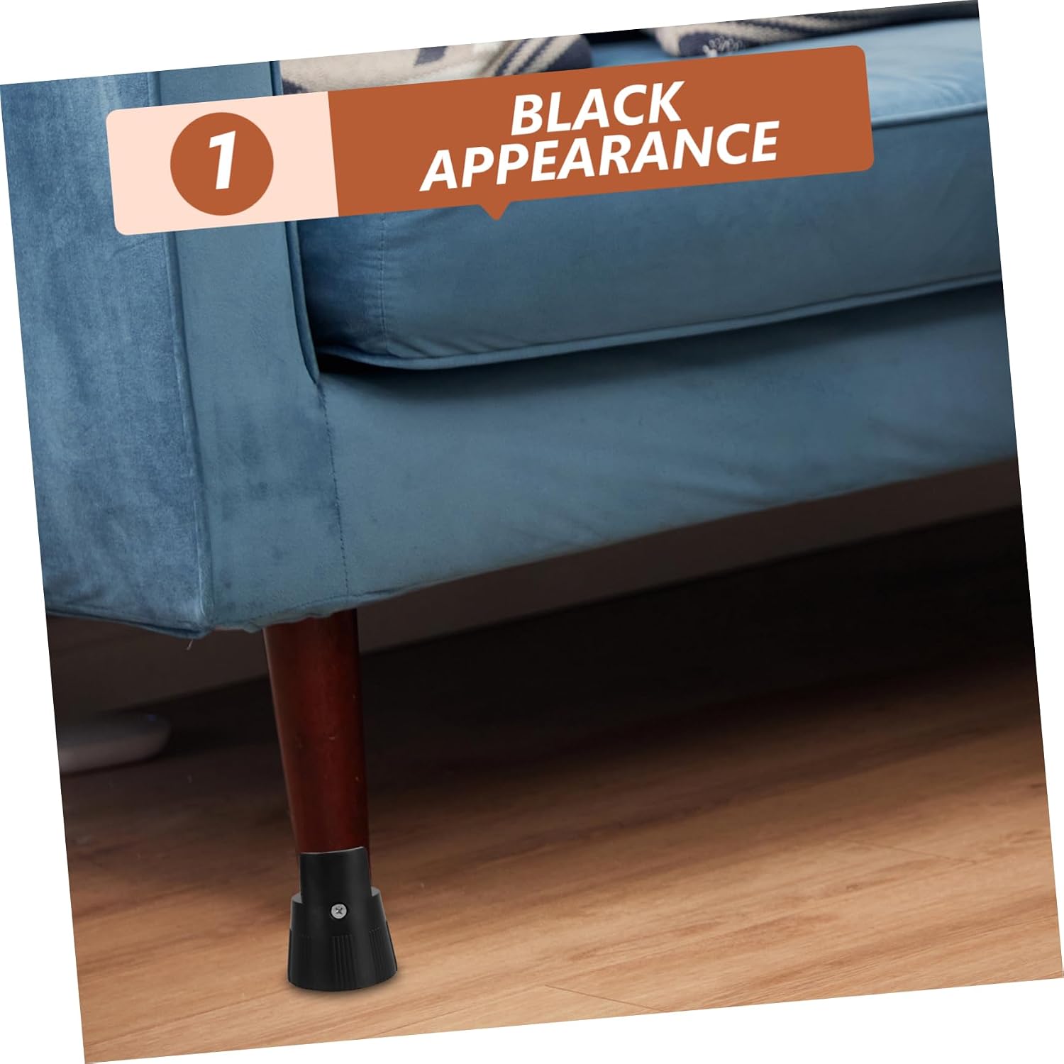 jojofuny 2Pcs Heavy Duty Furniture Risers Slip Table Feet Elevators Height for Improved Accessibility and Floor Protection for Beds Sofas and Desks