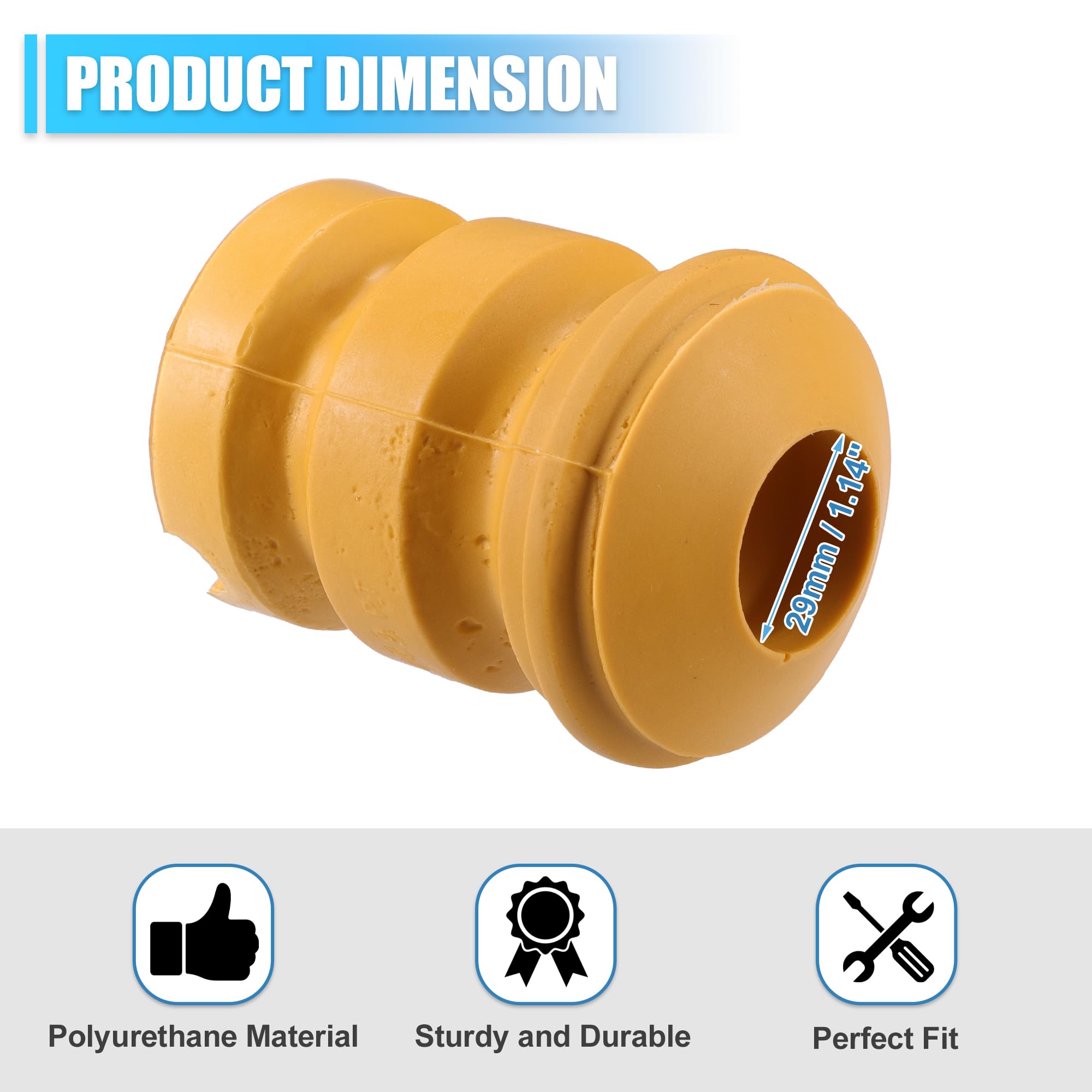 Amazon.com: X AUTOHAUX 2pcs 3.39 Inch Front Suspension Bump Stop