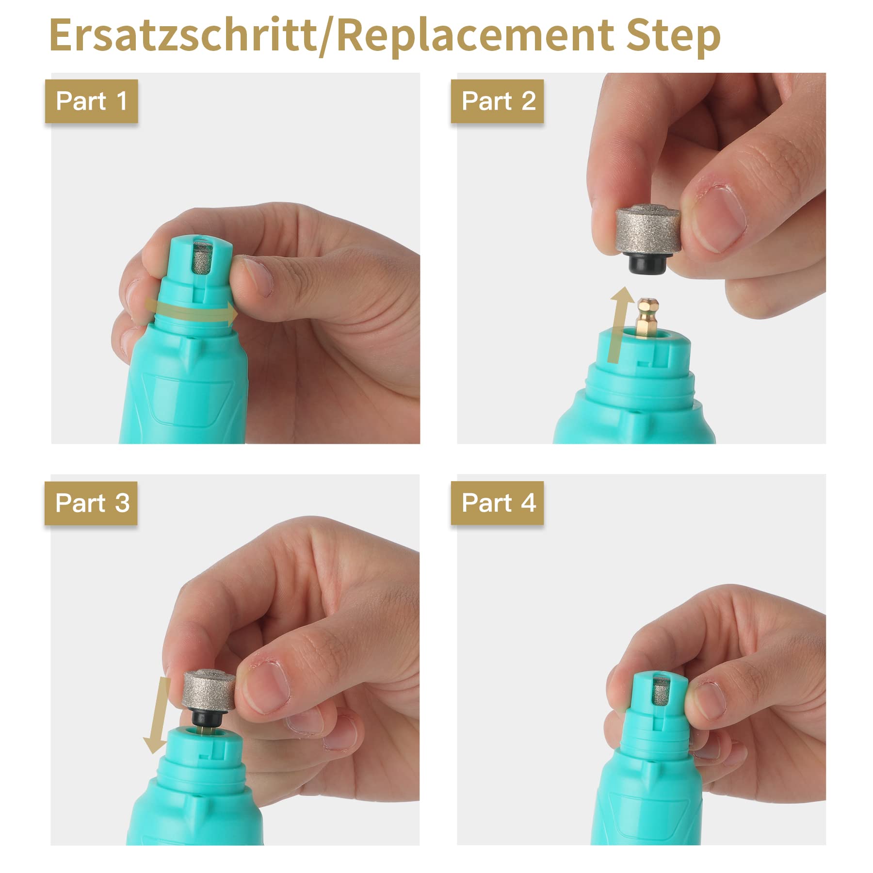 YABIFE Ersatz-Schleifscheibe Für NLQ-P007 Hundenagelschleifer – 1 Packung