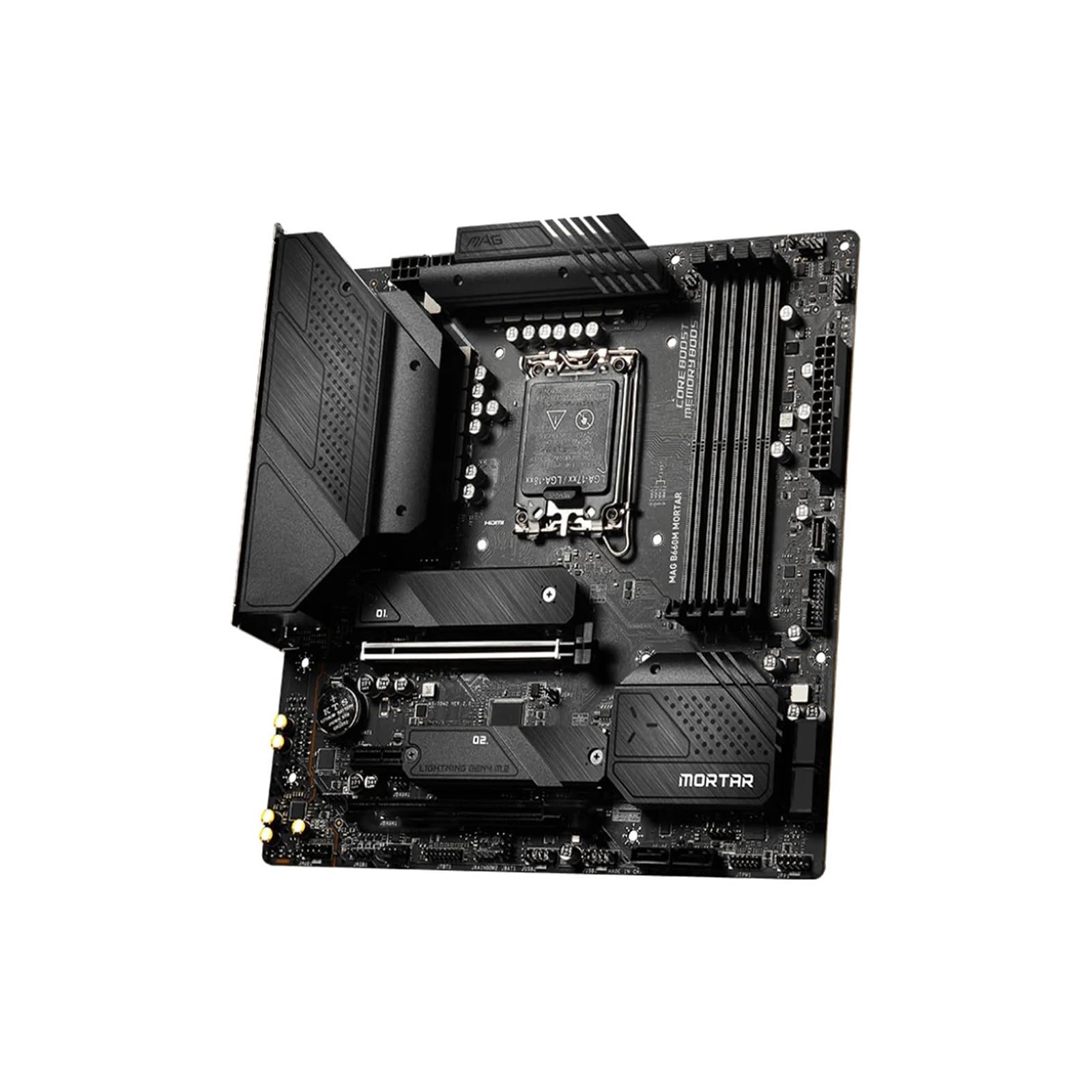 Carte Mere Gamer Fit for MSI MAG B660M mortier Carte mère Intel B660 LGA1700 4X DDR5 2xM.2 Micro-ATX Prise en Charge i9-14900F i7-14700 i5-13600 i9-12900 CPU