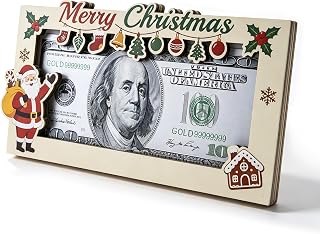 Christmas Money Holders for Cash Wooden Cash Gift Box | Cute Cash Holder Gift Christmas Decorations For Friends Family