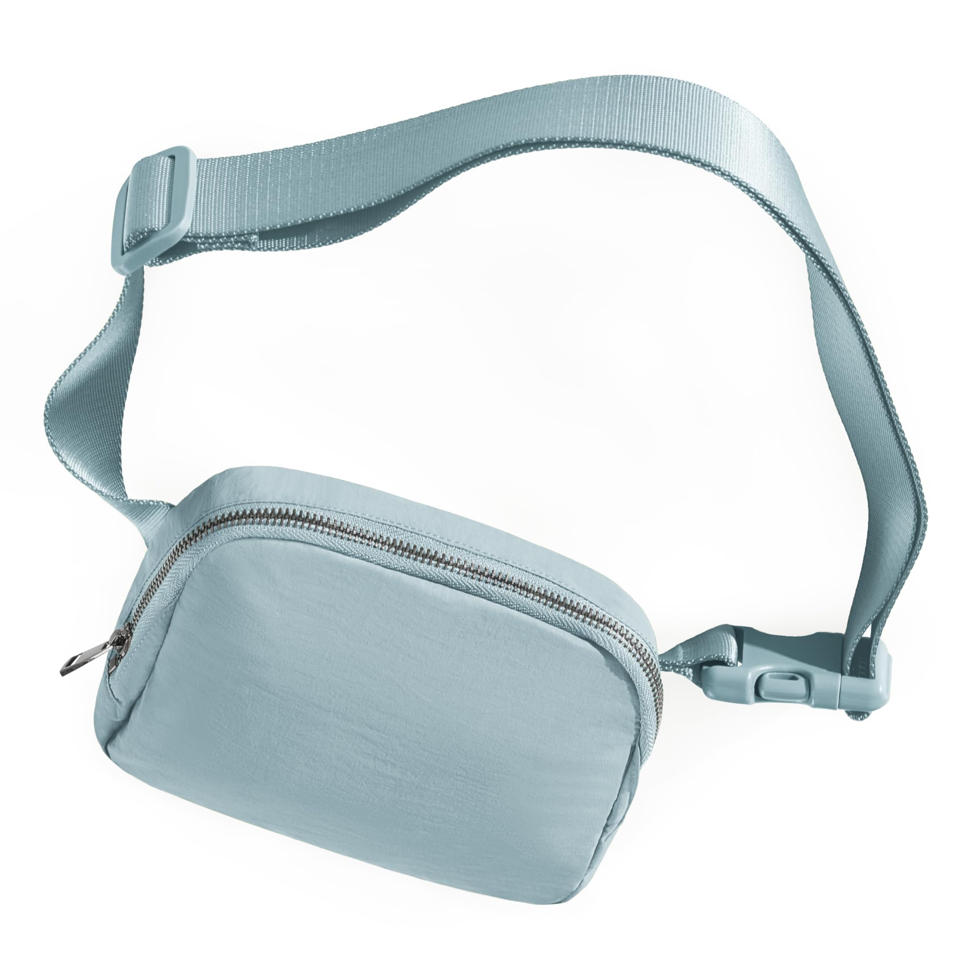 ODODOS Unisex Mini Belt Bag with Adjustable Strap Small Fanny Pack for Workout Running Traveling Hiking, Stone Blue