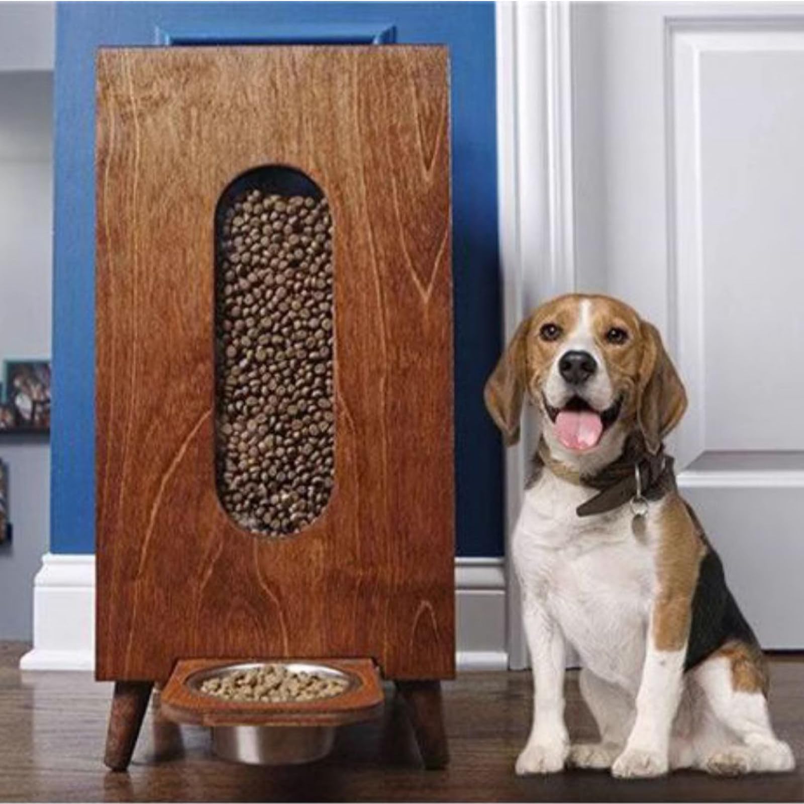 Dog Food Storage Container Pet Food Storage Container with Modern Feeding  Station Dispenser Bowl for Cats Dogs Household Pet Food Storage :  Amazon.de: Pet Supplies