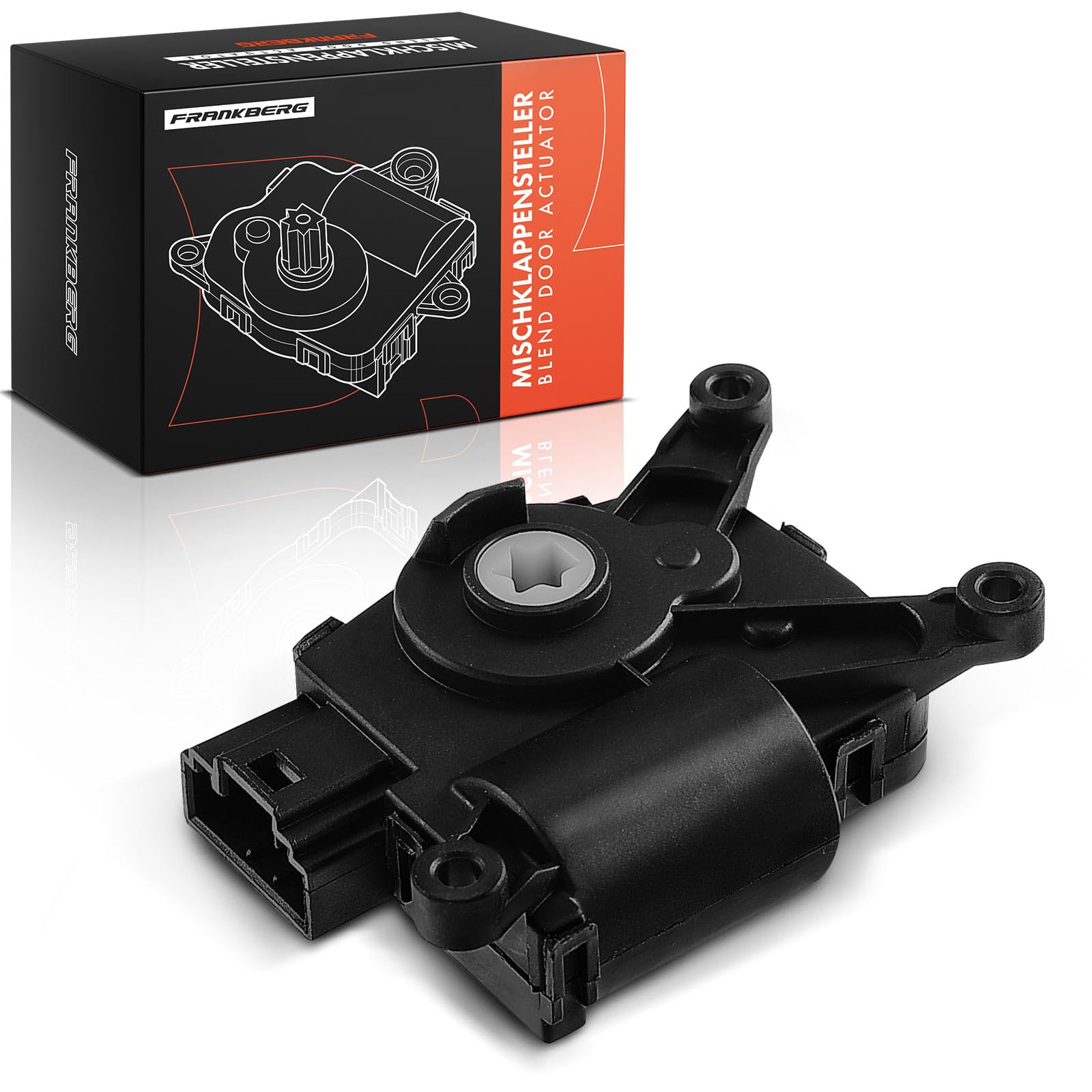 Frankberg Motor actuador de aleta mezcladora de elemento actuador de 2 | 5Q0907511; Compatible con: T.o.u.r.a.n 5T1, Golf VII 5G1 BE1, A3 8V1 8VK, O.c.t.a.v.i.a III 5E3 NL3 NR3