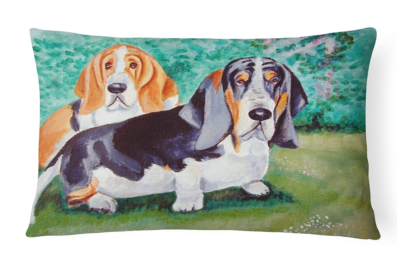 Tissu décoratif Basset Hound de qualité supérieure Double Trouble