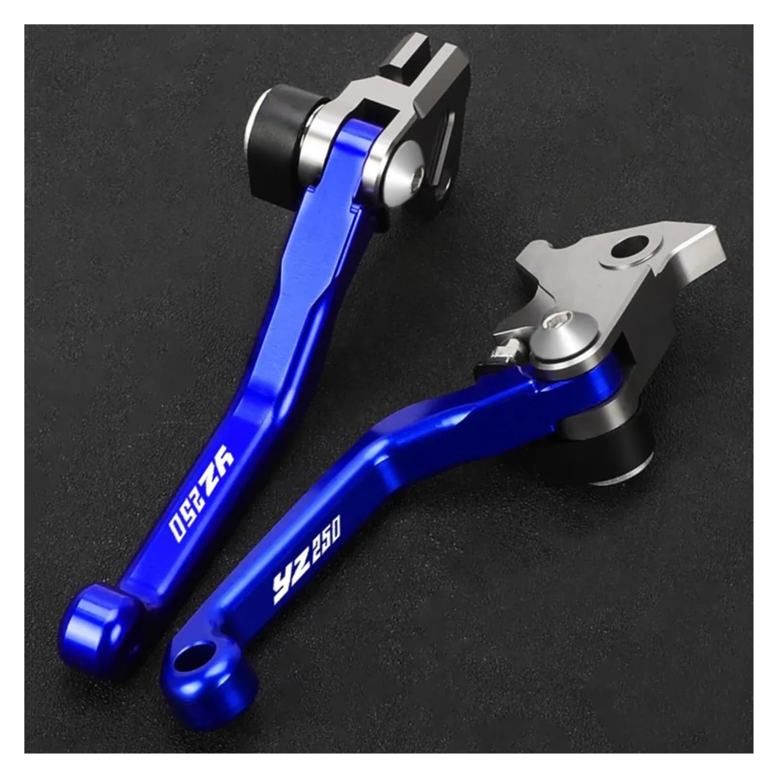 Freno Motocicleta Manija Palancas De Embrague Freno para Motocicleta YZ250 2015-2018 2019 2020 2021 2022 2023 2024 Pivote Manillar Moto Cross(Blue no Logo)