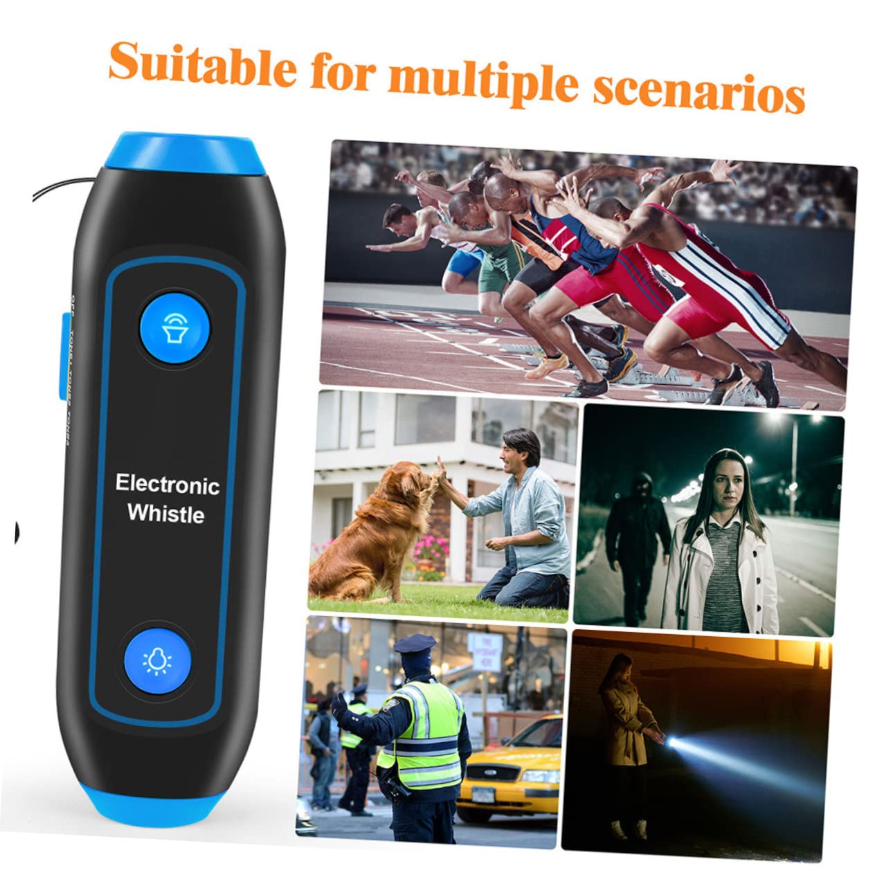BESPORTBLE Fischio Elettronico Fischio da Tennis Cavo Spina USB Fischio di Fischio di Emergenza del Corno d'Aria Strumento Dispositivo di Abbaio Non Mai di Notte