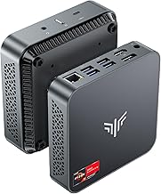 NiPoGi AMD Ryzen 7 5700U Mini PC (up to 4.3GHz, 8C/16T), 16GB DDR4 512GB SSD Micro Computer, Radeon RX Vega 8 for Office/Home Theater/Meeting/Business/Travel【WiFi 6/Buizonth 5.2/DP+HDMI/USB-C】