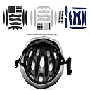 Club Bollywood®27Pcs/Set Bike Helmet Padding Kits Bicycle Helmet Liner Chin Strap Foam Pads Black|Sporting Goods | Cycling | Helmets & Protective Gear |27 Pieces/Set Helmet Padding Kits gallery image