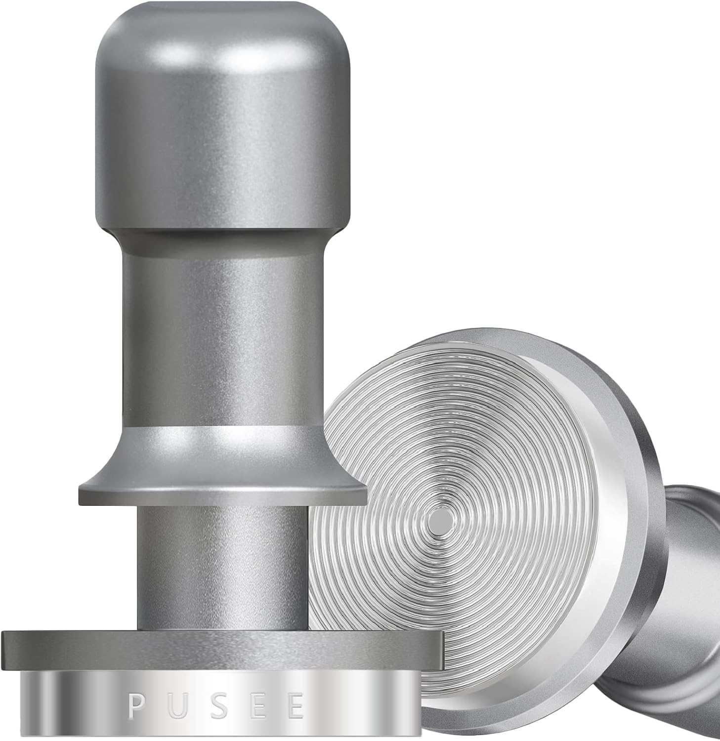 PUSEE 58mm Espresso Coffee Tamper,Premium Calibrated Espresso Tamper 30lb Coffee Tamper with Spring Loaded,100% Stainless Steel Ground Tamper for Barista Home Coffee Espresso Accessories Upgrade3.0