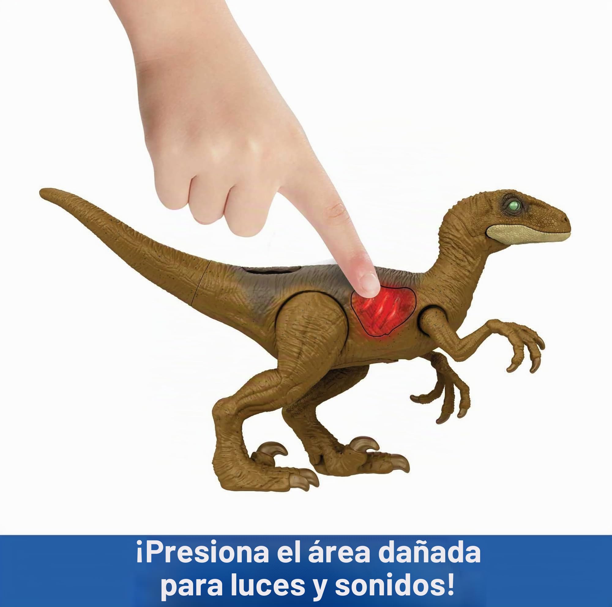 Mattel Jurassic World HND20 - Juego de figuras de juguete con luz y sonido