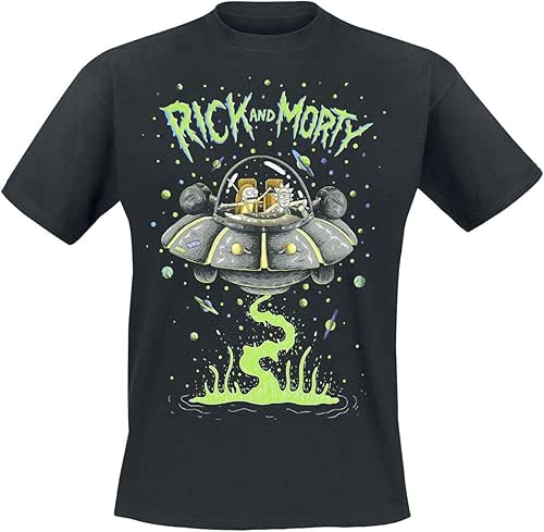 Rick And Morty Rick And Morty Space T-Shirt Uomo (Pacco