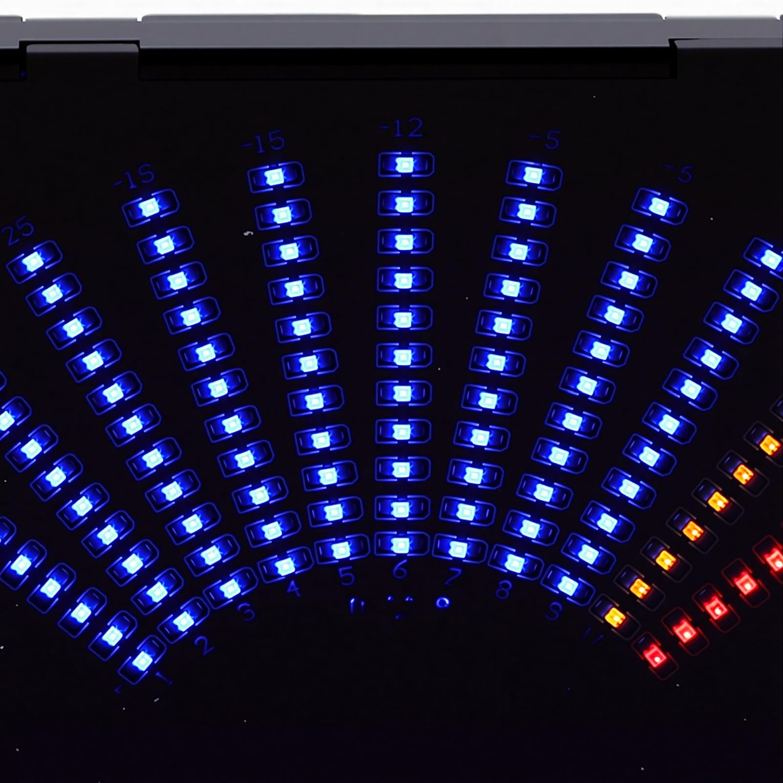 Focket Wyświetlacz Widma Muzycznego Analizator Widma z Modułem Wykrywania Poziomu Regulowany Wizualizer LED do Pokoju Gier Imprezowych Dekoracja Samochodu, Dioda LED Aktywowana Dźwiękiem