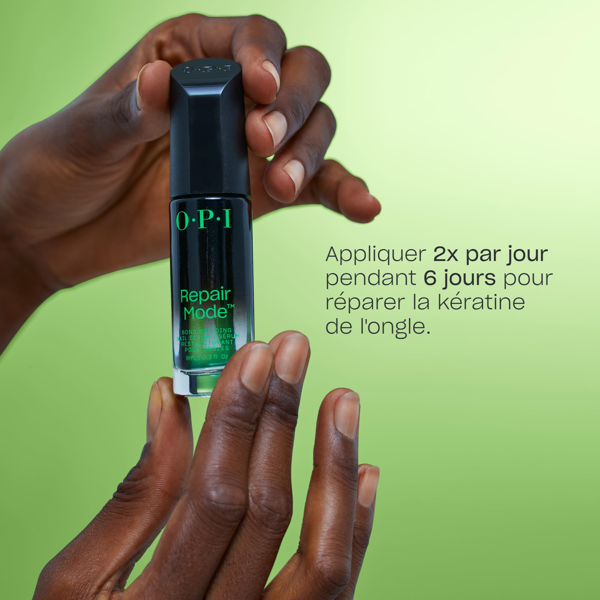 OPI Repair Mode Sérum Restructurant pour les Ongles fragiles & endommagés - 9ml + Vernis à ongles Nail Strengthener - Base Coat et Durcisseur pour ongles naturels - 15ml
