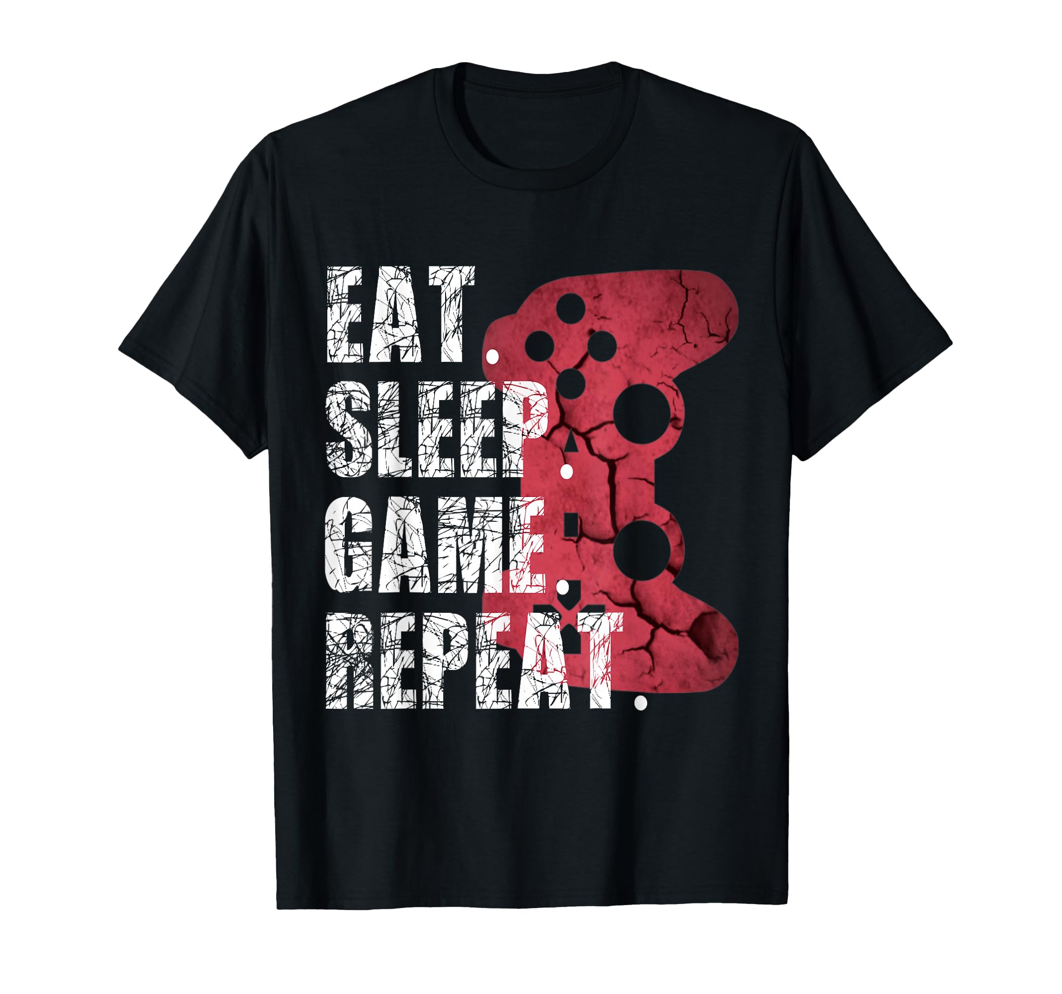 Funny Gamer Video Games Eat Sleep Game Boys Teens T-Shirt