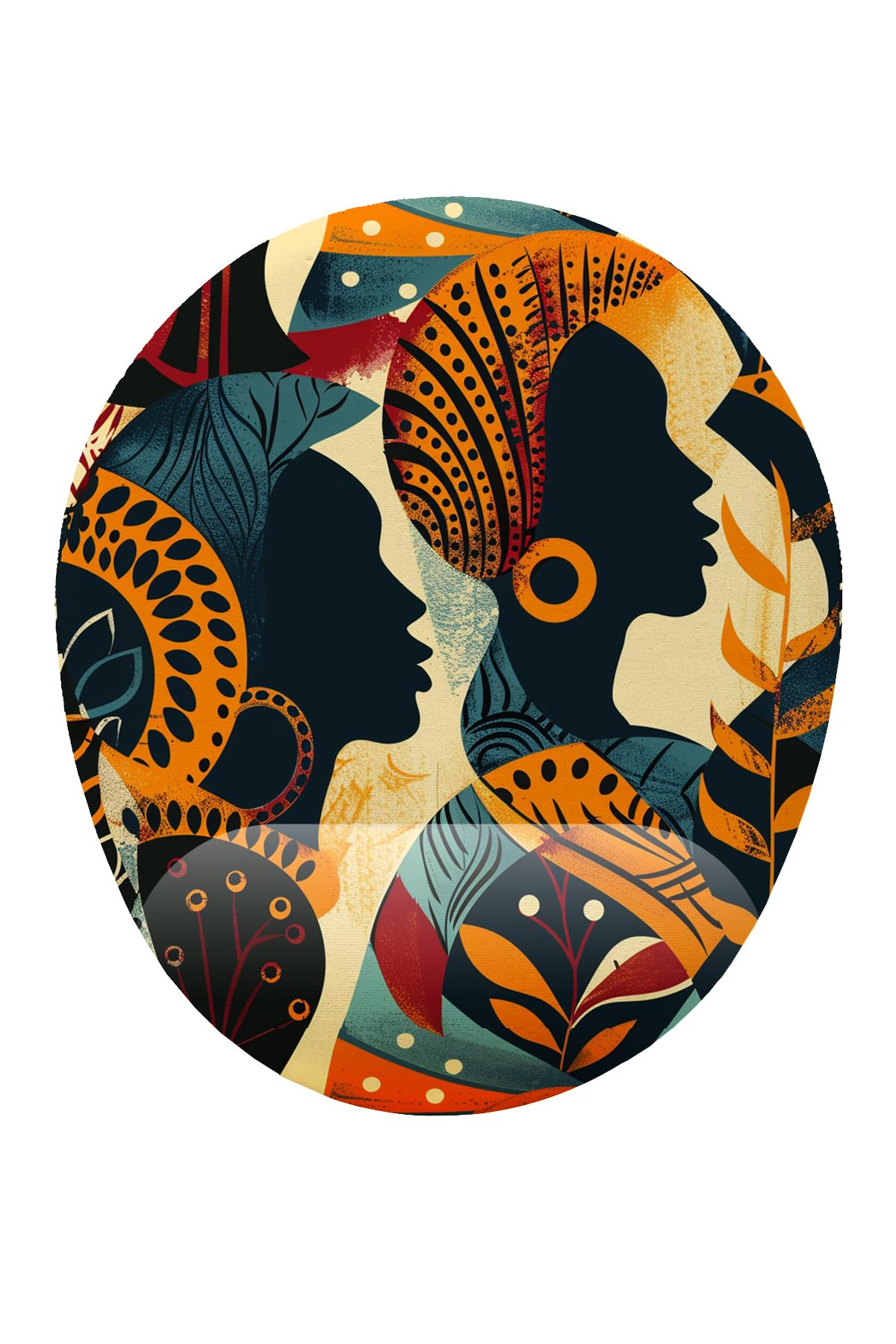 iyi fikirler Afrikalı Kadınlar Bilek Destekli Mouse Pad