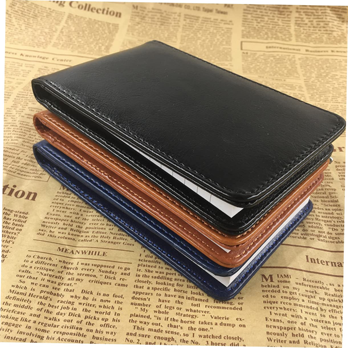 EXCEART 10 Pièces Bloc-notes Portable A7 Cahier D'affaires Mini Carnet Cahier De Travail Journal Noir Agenda De Bureau Planifier Le Bloc-notes Carnet De Notes Pour Black Papier
