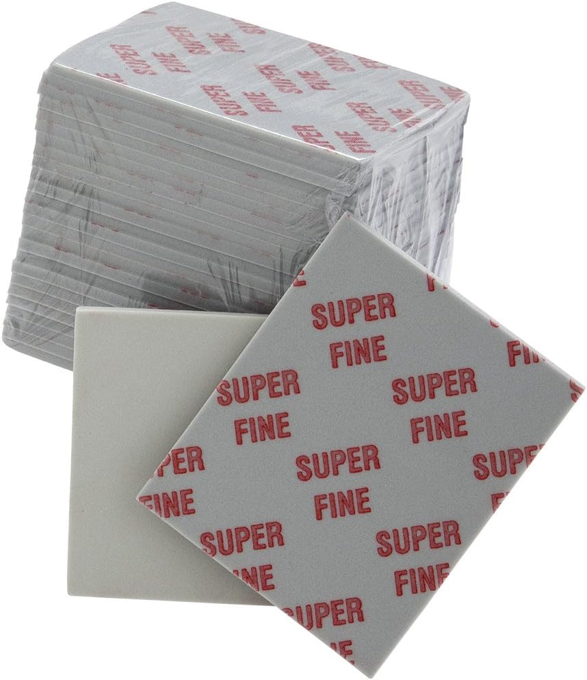 Sungold Abrasives 80170 Hi-Flex Sanding Aluminum Oxide Superfine Sanding Sponge (15 Pack), 5-1/2″X4-1/2″X3/16″