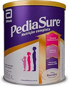 PediaSure Suplemento Nutricional Infantil em Pó Completo e Balanceado para Crianças de 4 a 10 Anos| Sabor Baunilha | com Arginina e Vitamina K2 (Desenvolvimento Físico, Mental e Imunológico) | Lata 400g