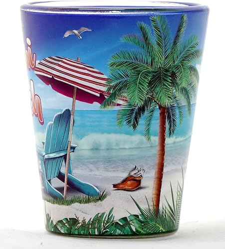 Miniatura 2 de Miami Beach Florida Sillas dentro y fuera Vaso de chupito