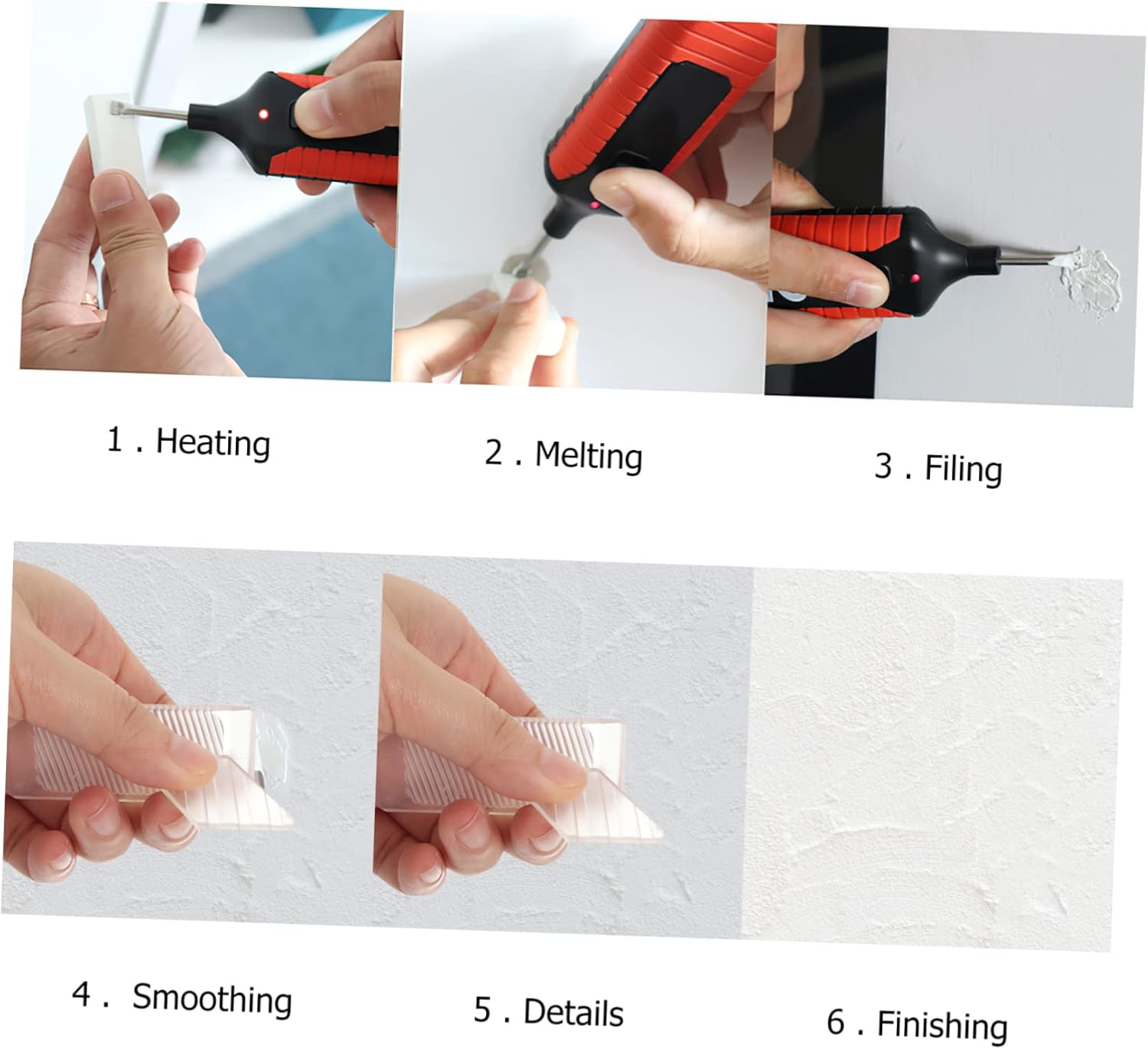 FRCOLOR 2sets Tile Repair Kit Ceramic Repair Putty for Cracked Tiles Hole Filler for Walls Color Wax Blocks for Kitchen Floor and Restoration