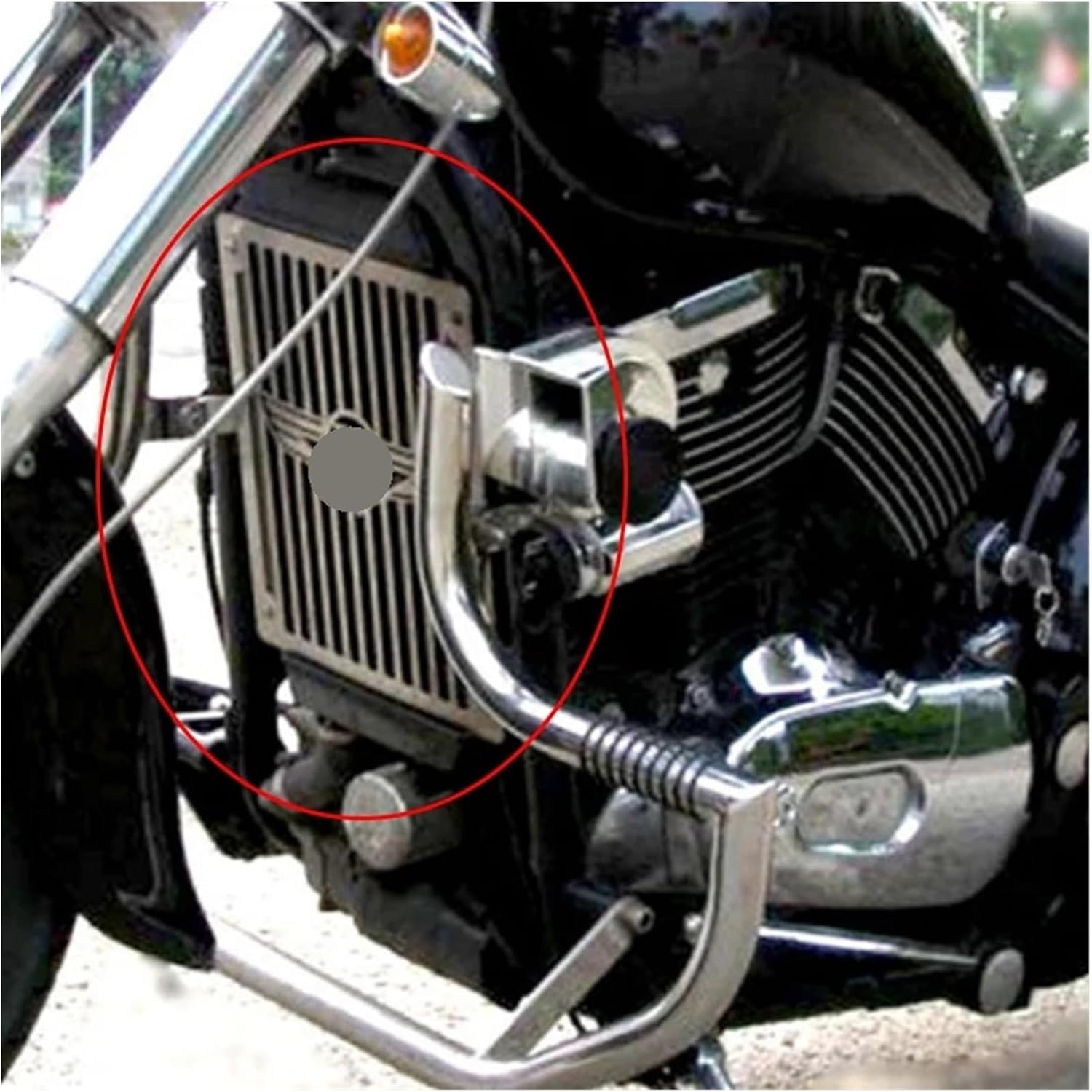 オートバイラジエーターガード保護 オートバイ鋼 V 形状ラジエーター