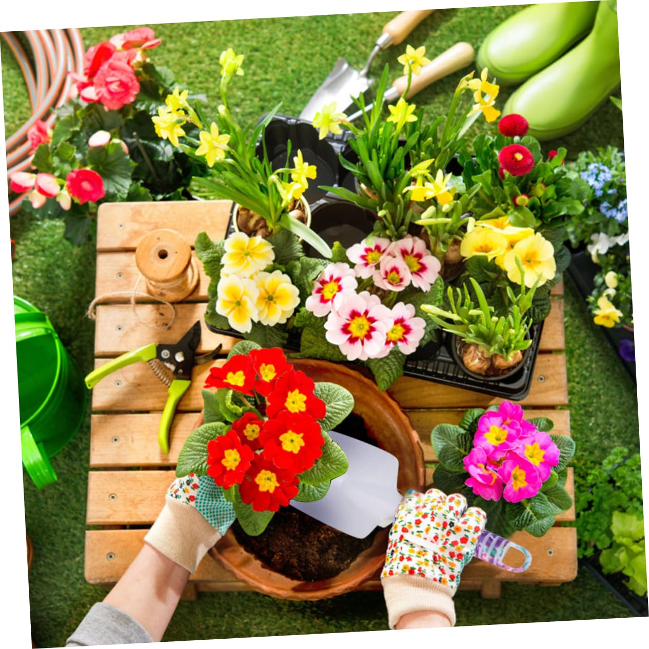 ibasenice 10pièces Outils De Jardinage à Main Fournitures Cisailles Truelle Râteau Pelle pour Ameublir Le Sol Et Désherber Kit Outils Jardinage