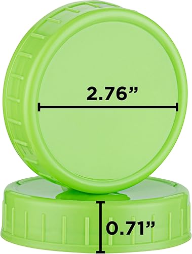 Miniatura 3 de 16 tapas de conservas para tarros (plástico, 16 regulares), sellador seguro para alimentos, sello hermético para mantener las conservas frescas