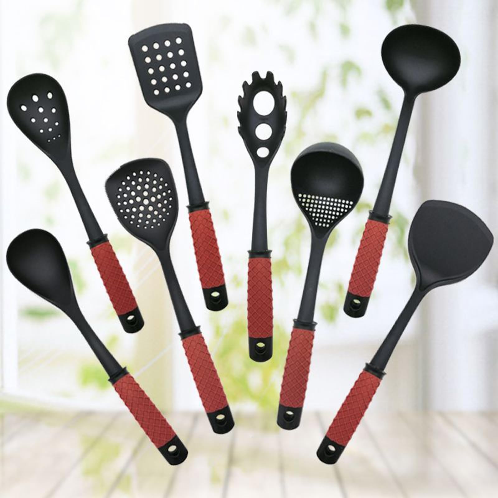 8 Stück Küchenhelfer Set, Silikon Küchenutensilien Set, Antihaft Kochgeschirr Set Für Kochen, Hitzebeständiger & Spülmaschinenfest