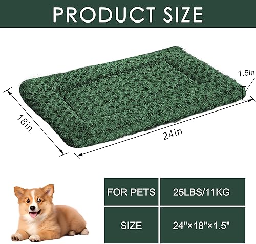 Miniatura 7 de Cama ortopédica lavable de felpa para perros con parte inferior antideslizante, almohadilla suave de lujo para perreras para mascotas, cojín